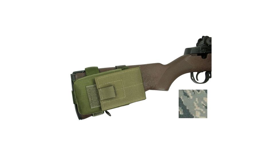 Specter Gear M-14 Buttstock Magazine Pouch, Holds (1) 20 rd. 7.62x51mm Magazine, Fits Fixed Stocked M-14 Rifles, USAF ABU Camo, USAF ABU Camo 837-ABU