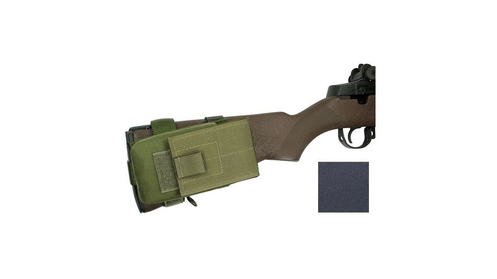 Specter Gear M-14 Buttstock Magazine Pouch, Holds (1) 20 rd. 7.62x51mm Magazine, Fits Fixed Stocked M-14 Rifles, Black, Black 837-BLK