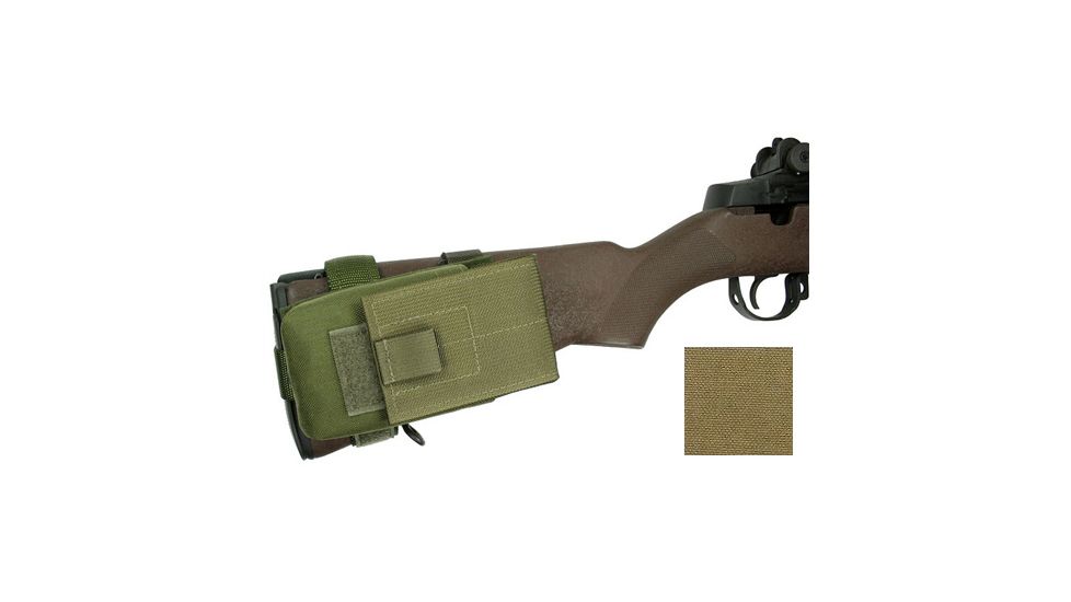 Specter Gear M-14 Buttstock Magazine Pouch, Holds (1) 20 rd. 7.62x51mm Magazine, Fits Fixed Stocked M-14 Rifles, Coyote, Coyote 837-COY