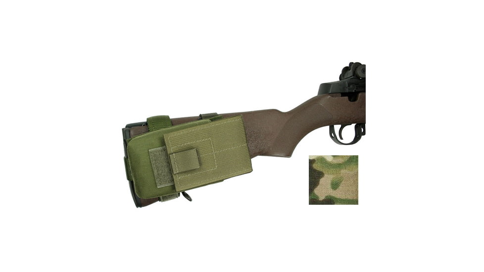 Specter Gear M-14 Buttstock Magazine Pouch, Holds (1) 20 rd. 7.62x51mm Magazine, Fits Fixed Stocked M-14 Rifles, Multicam, Multicam 837-MULT