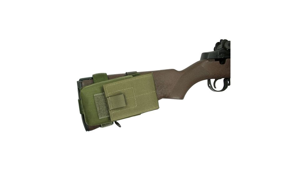 Specter Gear M-14 Buttstock Magazine Pouch, Holds (1) 20 rd. 7.62x51mm Magazine, Fits Fixed Stocked M-14 Rifles, Olive Drab, Drab 837-OD