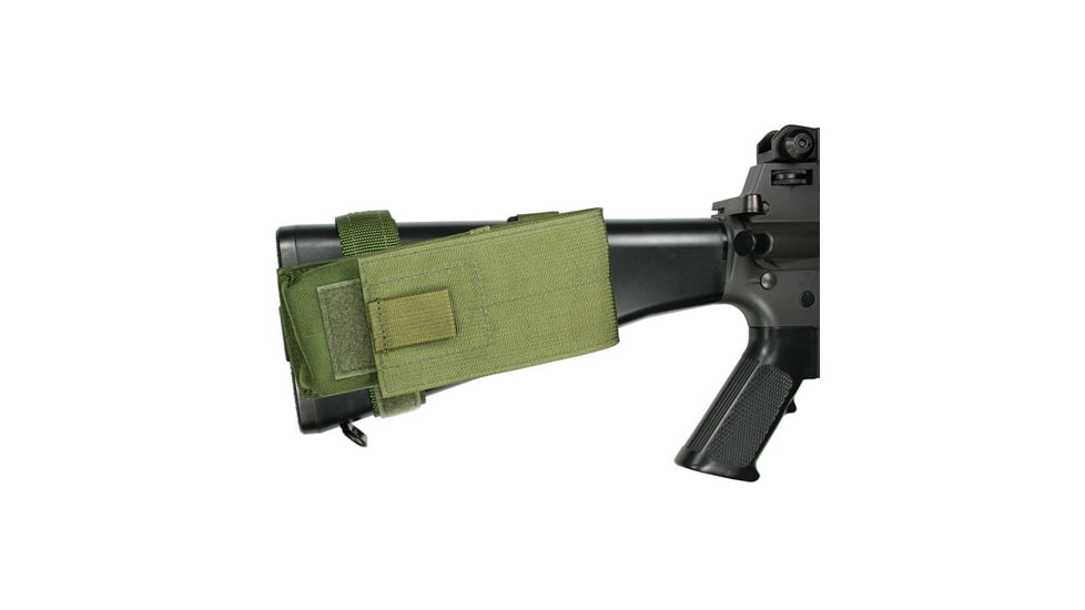 Specter Gear M-16 / AR-15 Buttstock Magazine Pouch, Holds 1, 30 round 5.56mm Magazine, Rear Adapter Provided, Olive Drab Green, 982 OD