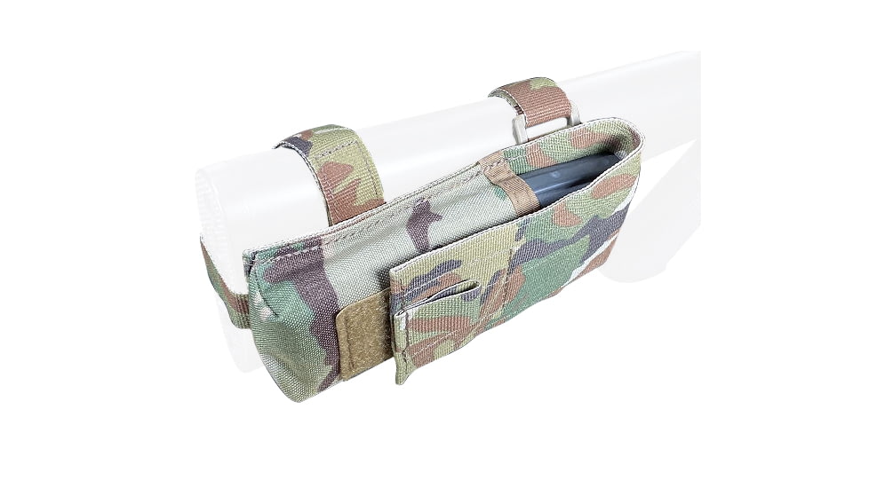 Specter Gear M-16 / AR-15 Buttstock Magazine Pouch, Holds 1, 30 round 5.56mm Magazine, Rear Adapter Provided, Olive Drab Green, 982 OD