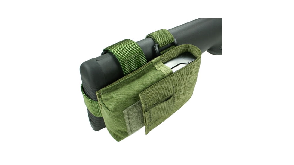 Specter Gear Mini-14 Buttstock Magazine Pouch BMP, Holds 1, 20 round 5.56mm Magazine, Rear Adapter Provided, Black, 911 BLK