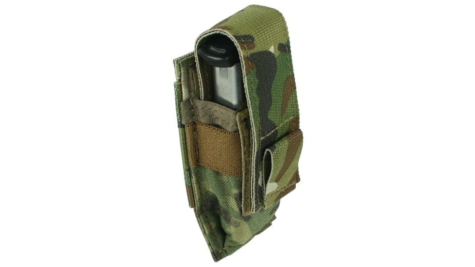 Specter Gear MOLLE Single Universal Pistol Magazine Pouch, Vertical Draw, Multicam, 1134 MULT