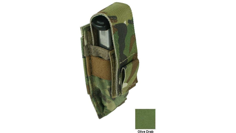 Specter Gear MOLLE Single Universal Pistol Magazine Pouch, Vertical Draw, OD Green, 1134 OD