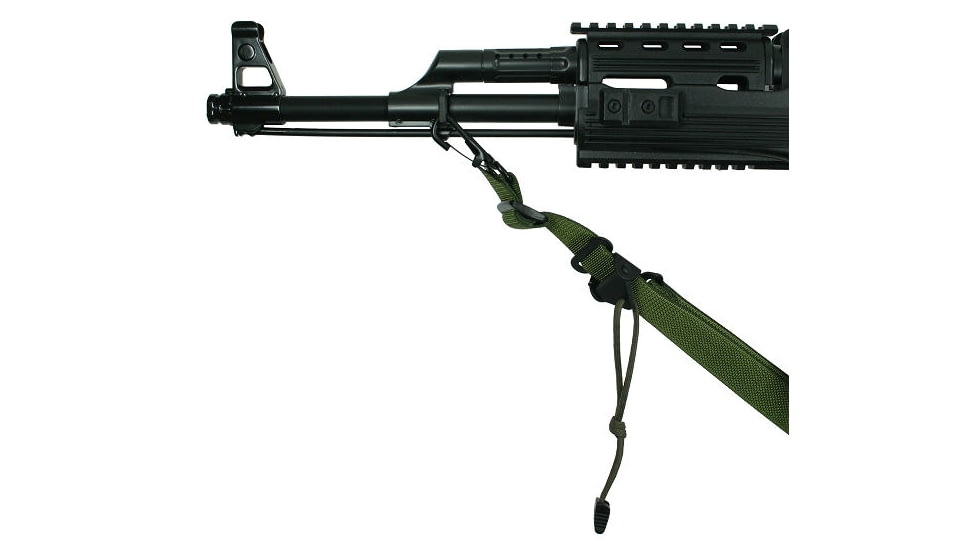 Specter Gear Raider 2 Point Sling, AK-47 with Standard M-4 Stock, Standard Lanyard, Emergency Release, Olive Drab Green, 1092 OD-ERB