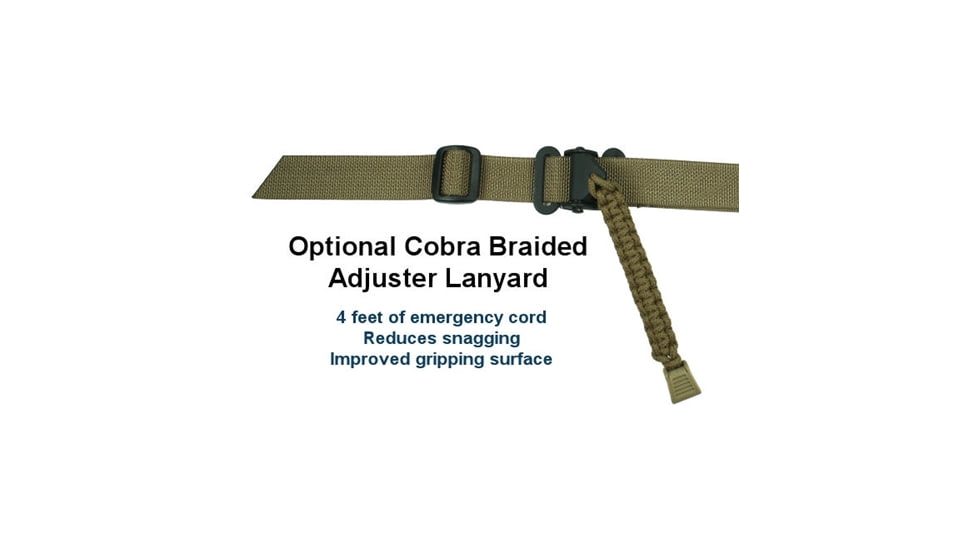 Specter Gear Raider 2 Point Tactical Sling, Mossberg 590 / 590A1 / 590A1, With Magpul SGA Stock, Braided Lanyard, Emergency Release, Olive Drab Green, 779 OD-ERB-BL