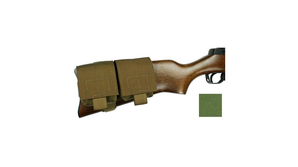 Specter Gear Ruger Mini-14 / 30 Double 10 rd. Buttstock Magazine Pouch With Rear Adapter - OD Green, Green 856-OD