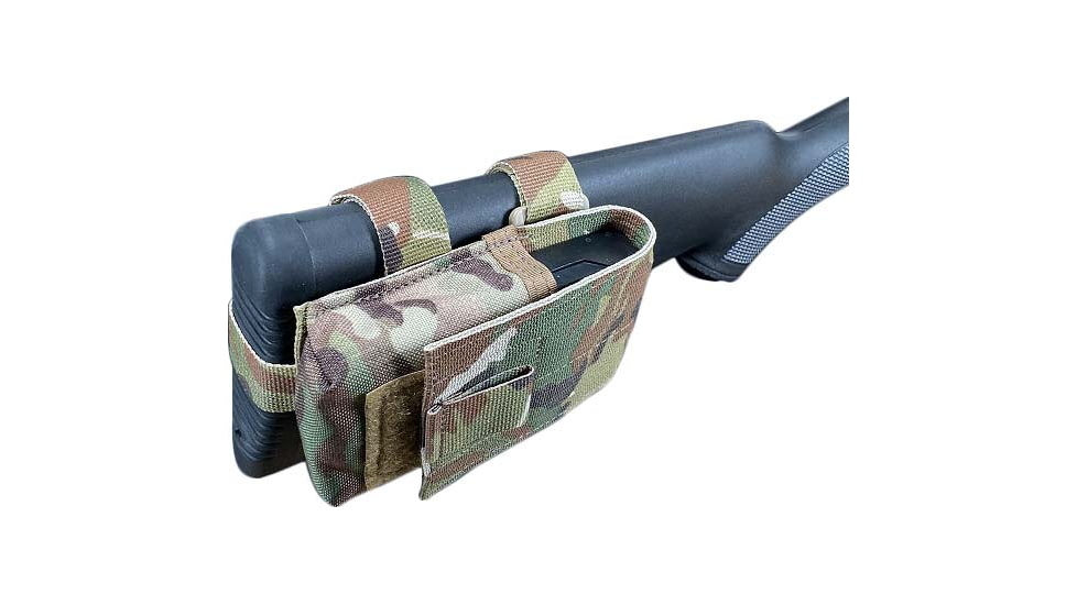 Specter Gear Ruger Mini-14 Buttstock Magazine Pouch, Holds 20 round 5.56mm Magazine, Rear Adapter Provided, Multicam, 911 MULT