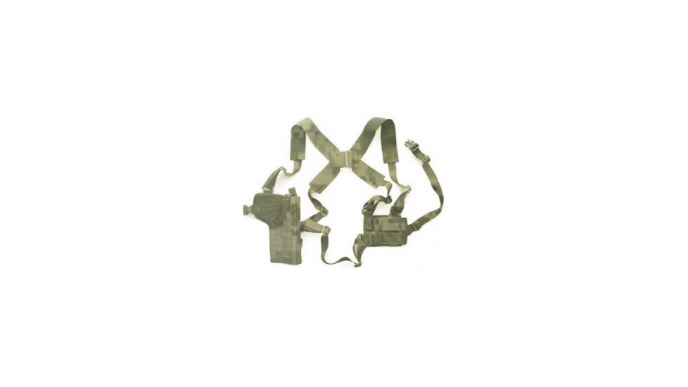 Specter Gear Vertical Shoulder Holster w/ Double Pistol Mag Pouch, M9 / Beretta 92F - MultiCam, 418-LH-MULT