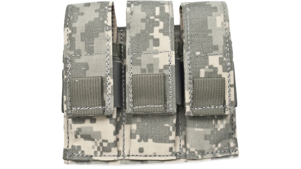Specter Gear Triple Universal Pistol Magazine Pouch 2 2 25in Belts Acu Camo
