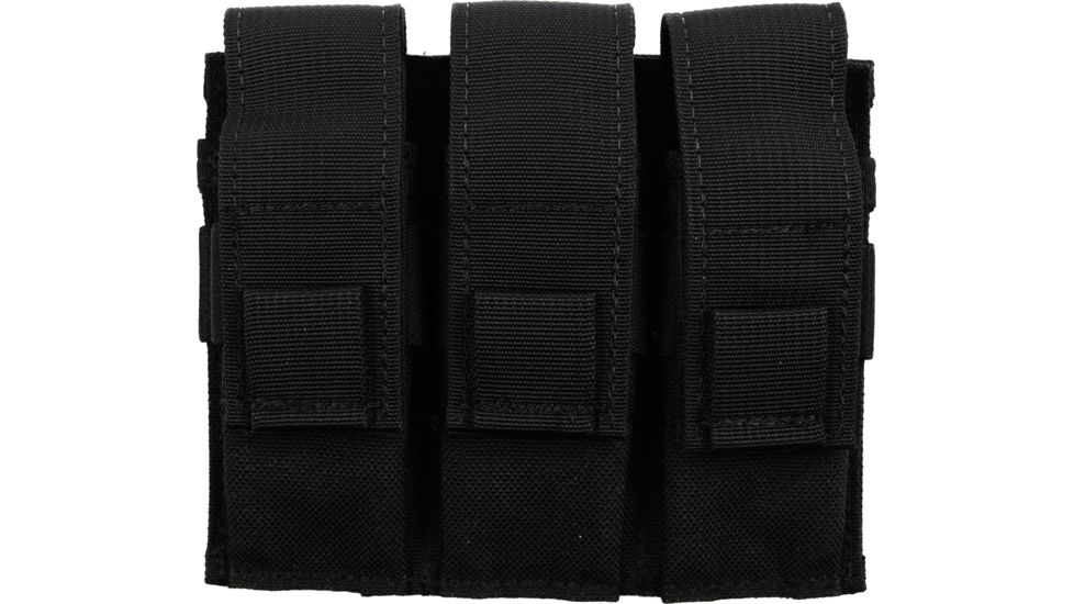 Specter Gear Triple Universal Pistol Magazine Pouch, 2-2.25in Belts - Black 