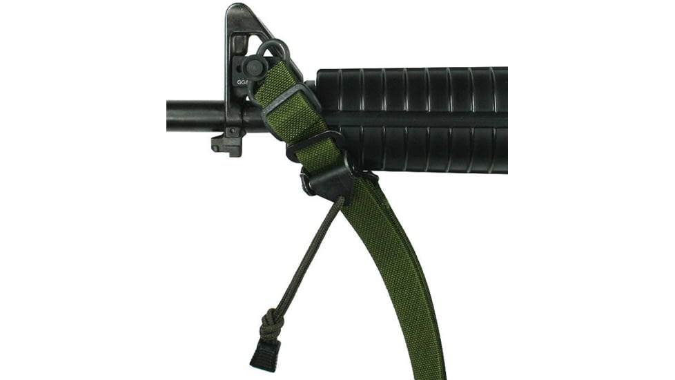 Specter Gear Universal QD Swivel Raider 2 Point Tactical Sling, Braided Lanyard, Emergency Release, Olive Drab Green, 853 OD-ERB-BL