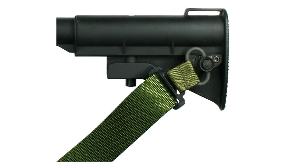 Specter Gear Universal QD Swivel Raider 2 Point Tactical Sling, Braided Lanyard, Emergency Release, Olive Drab Green, 853 OD-ERB-BL