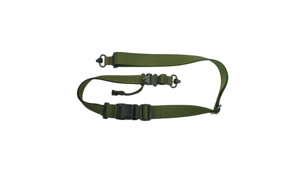 Specter Gear Universal QD Swivel Raider 2 Point Tactical Sling, Braided Lanyard, Emergency Release, Olive Drab Green, 853 OD-ERB-BL
