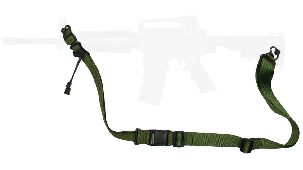 Specter Gear Universal QD Swivel Raider 2 Point Tactical Sling, Braided Lanyard, Emergency Release, Olive Drab Green, 853 OD-ERB-BL