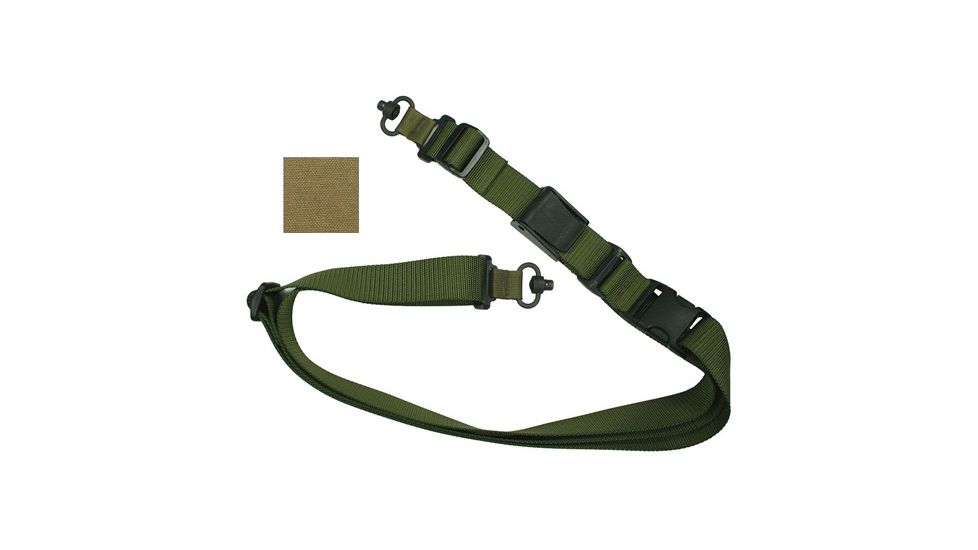 Specter Gear Universal QD Swivel SOP 3 Point Tactical Sling, Coyote, w/ERB, Coyote 852-COY-ERB