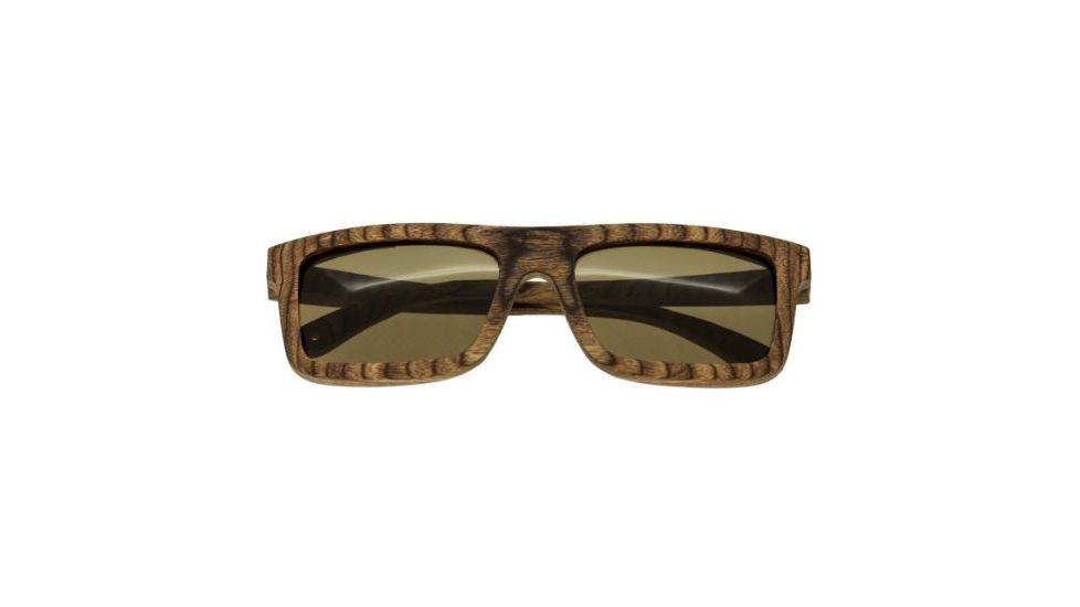 Spectrum Burrow Wood Sunglasses, Brown Frame, Brown Lens, One Size, SSGS118BN