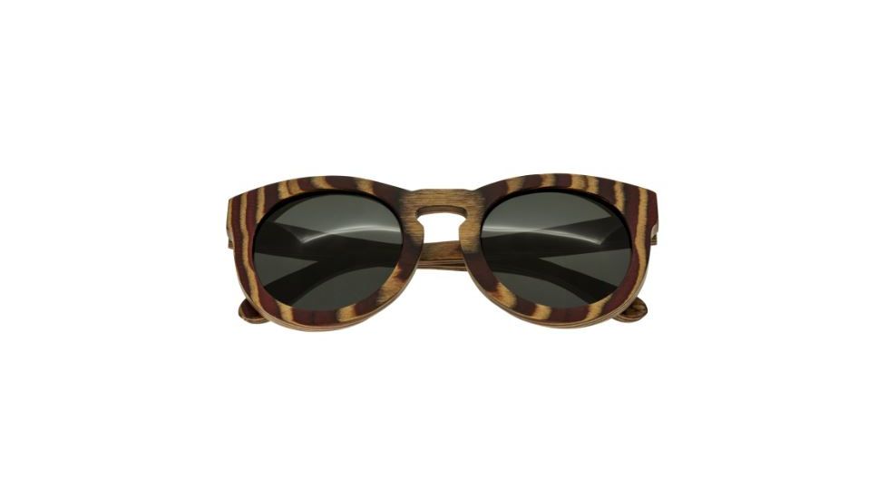 Spectrum Sunglasses Dorian S128BK Sunglasses, Cherry Zebra Frame, Black Lens SSGS128BK