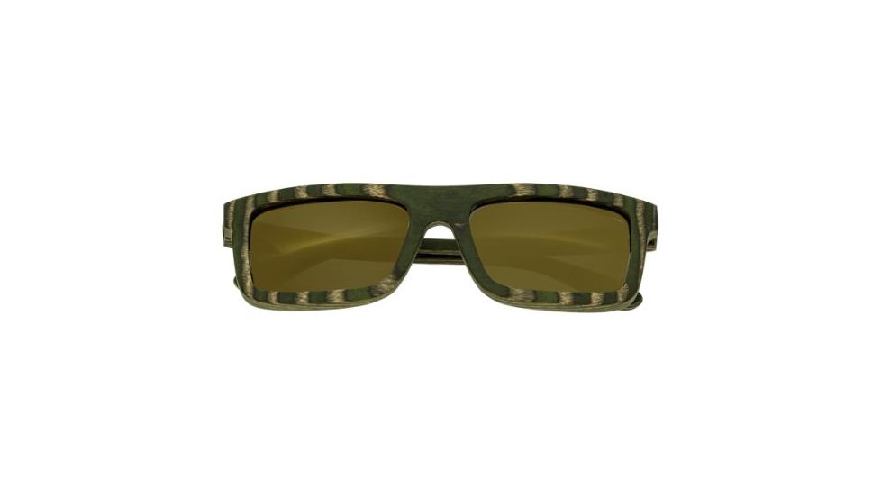 Spectrum Sunglasses Garcia S120GD Sunglasses, Green Zebra Frame, Gold Lens SSGS120GD