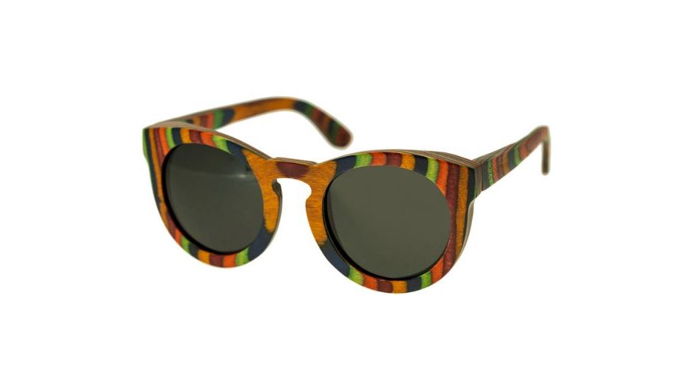 Spectrum Sunglasses Kekai S125bk Sunglasses, Multi Frame, Black Lens SSGS125BK