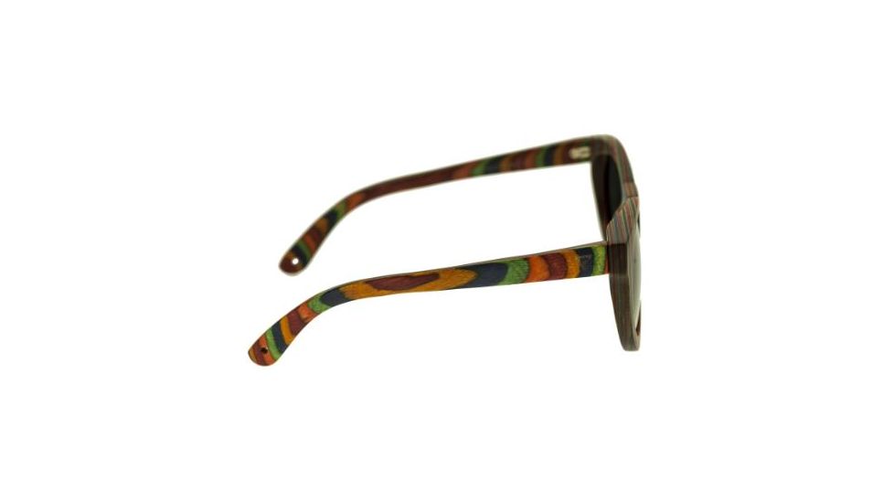 Spectrum Sunglasses Kekai S125bk Sunglasses, Multi Frame, Black Lens SSGS125BK