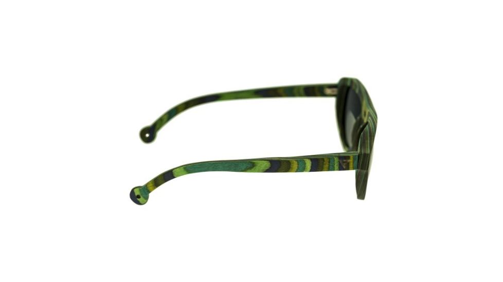 Spectrum Sunglasses Lopez S111bn Sunglasses, Green Stripe FRAME, Brown Lens SSGS111BN