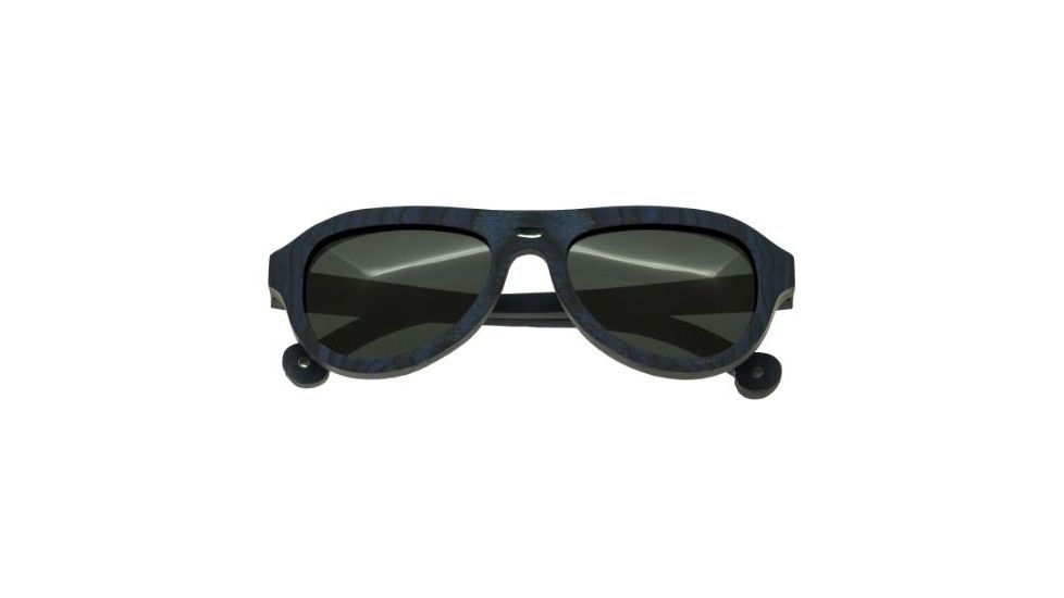 Spectrum Sunglasses Machado S113bk Sunglasses, Blue Frame, Black Lens SSGS113BK