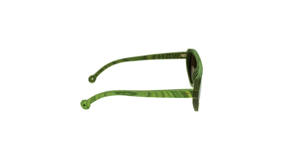 Spectrum Morrison Wood Sunglasses, Green Frame, Green Lens, Green/Green, One Size, SSGS108GY