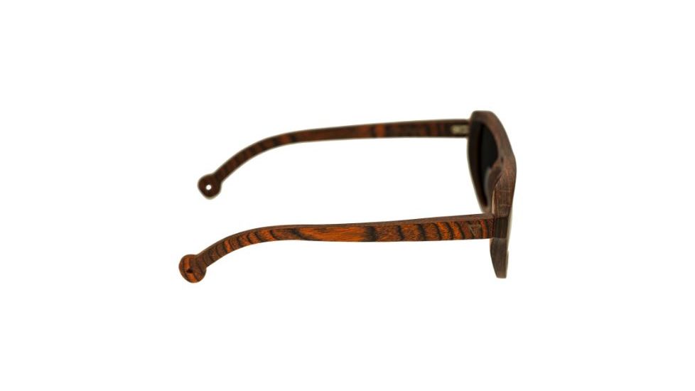 Spectrum Stroud Wood Sunglasses, Orange Frame, Black Lens, Orange/Black, One Size, SSGS110BK