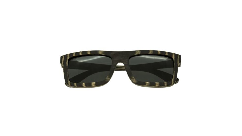 Spectrum Sunglasses Ward S117bk Sunglasses, Black Stripe Frame, Black Lens SSGS117BK