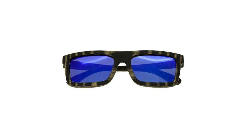 Spectrum Sunglasses Ward S117bl Sunglasses, Black Stripe Frame, Blue Lens SSGS117BL