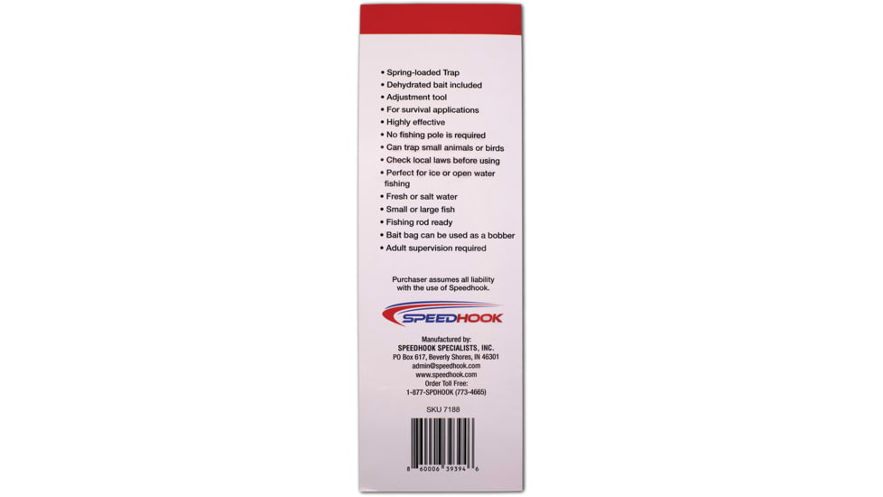 Speedhook Emergency Fish &amp; Hunt Kit, Stainless Construction, 7188
