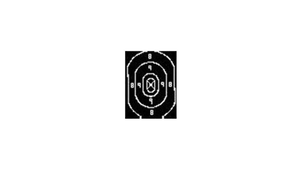 Speedwell Targets Official NRA Police Qualification Silhouette Target Repair Center - 500/Pack, B 27 C