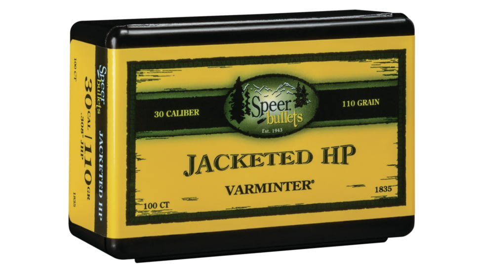 Speer Bullets 1835 Varmint 30 Caliber .308 110 GR Jacketed Hollow Point JHP