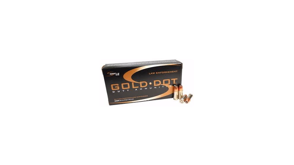 Speer Gold Dot 9mm 147 Grain Hollow Point Brass Case Pistol Ammo, 50 Rounds, CCI53619
