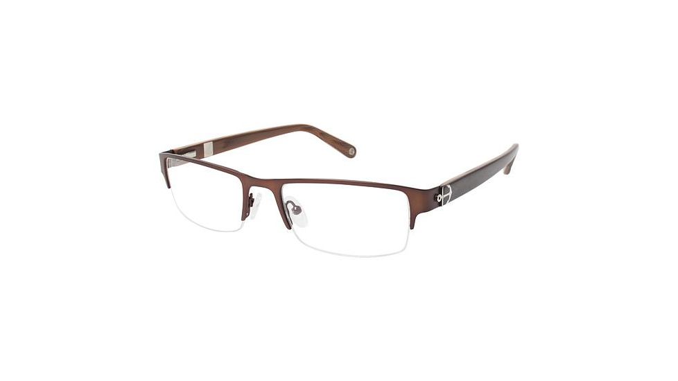 Sperry Top-Sider FREEPORT Eyeglass Frames - Frame Matte Brown SPFREEPORT02
