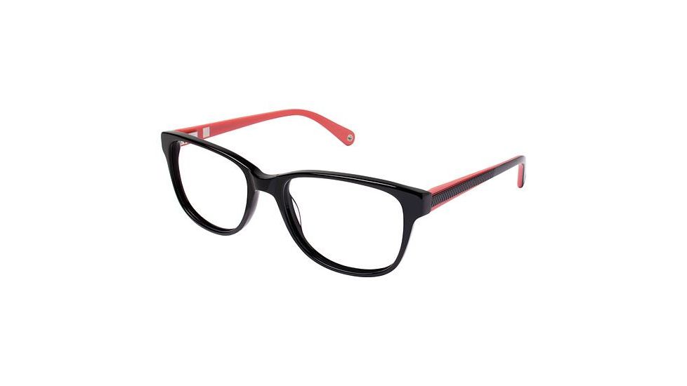 Sperry Top-Sider Makena Single Vision Prescription Eyeglasses - Frame BLACK/PINK, Size 53/17mm SPMAKENA01