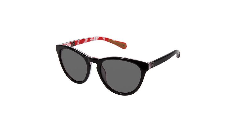 Sperry Top-Sider NANTUCKET Sunglasses - Frame Black / Tango Red Newport Rope SPNANTUCKET01