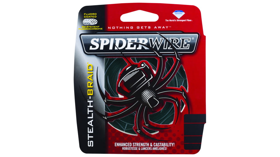 Spiderwire Stealth Braided Line 80/17lb/Dia 125yd Filler Spool Moss Green, SCS80G-125