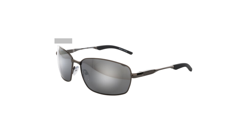 Spiderwire Waylay Sunglasses, Titanium Silver Frame, Silver Mirror (Grey Base) Lens 1362715