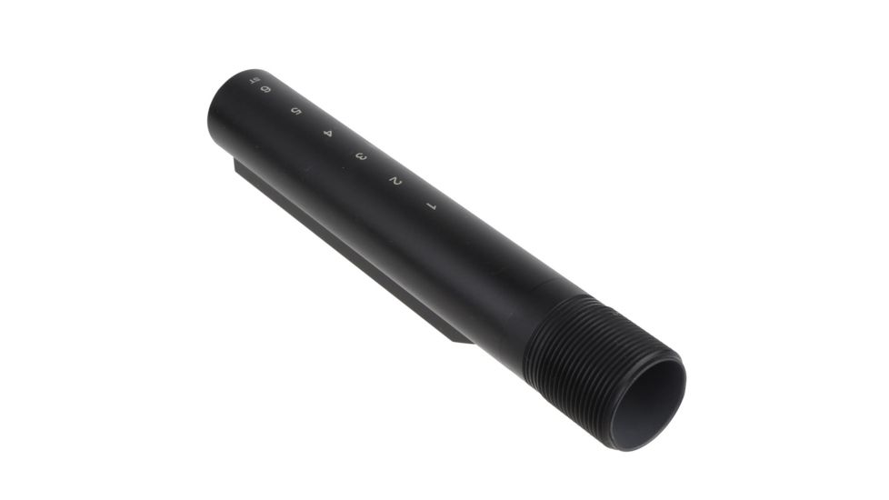 Spike's Tactical Mil-Spec Buffer Tube, 6-Position, 7075 T6 Aluminum Black, SLA500R