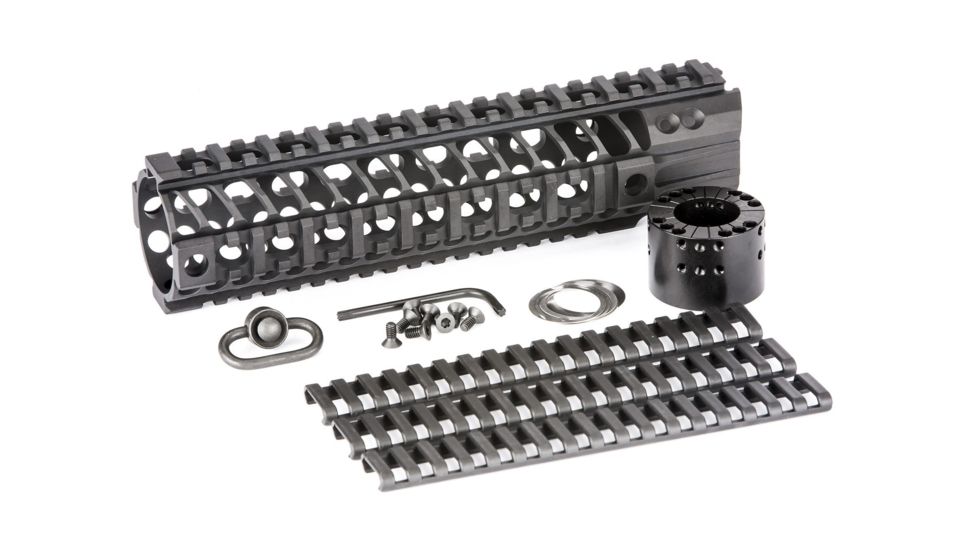 Spikes SAR2109 BAR2 Quad Rail AR-15 9 Aluminum Black