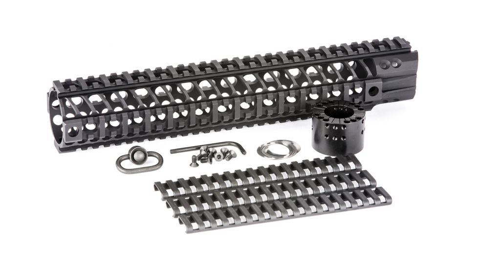 Spikes SAR2112 BAR2 Quad Rail AR-15 12 Aluminum Black