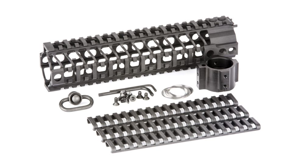 Spikes Tactical LW SAR3 Quad Rail, 9in, Black, SQR2009