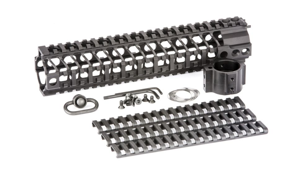 Spikes Tactical LW SAR3 Quad Rail, 10in, Black, SQR2010