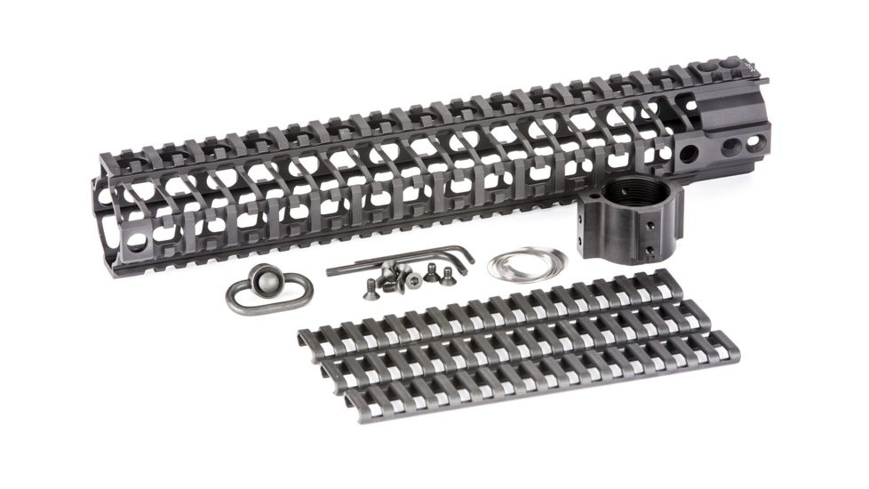 Spikes Tactical LW SAR3 Quad Rail, 12in, Black, SQR2012