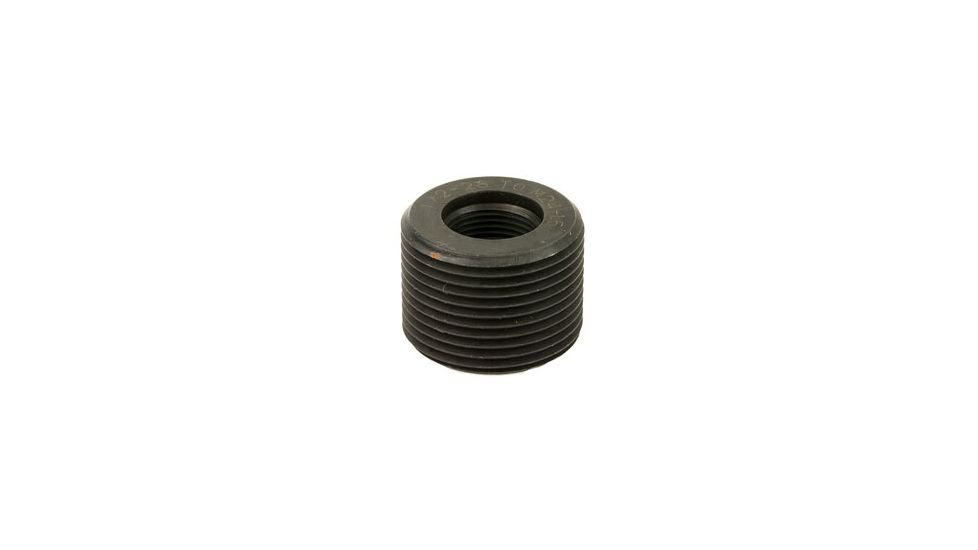 Spikes Tactical 1/2 - 28 24MM Thread Adapter, Black, 1/2-28 to 24MM Thread, SPKSAKA124