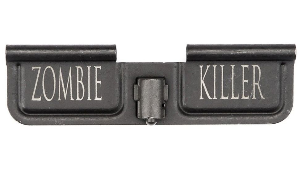 Spikes Tactical Ejection Port Door with Zombie Killer Engraving, Black, SED7007